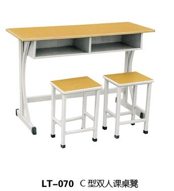 LT-070 C型双人课桌椅